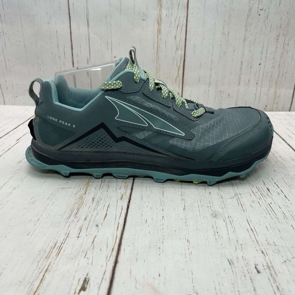 Altra Womens Lone Peak 5 Running Shoe Size .95 Gray Sneaker Trainer Athletic Low - Picture 2 of 12